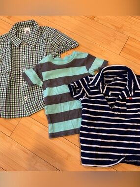 LIKE NEW! BUNDLE! 3! Carter’s Kids Toddler Assorted Cotton Shirts Sz 18M
